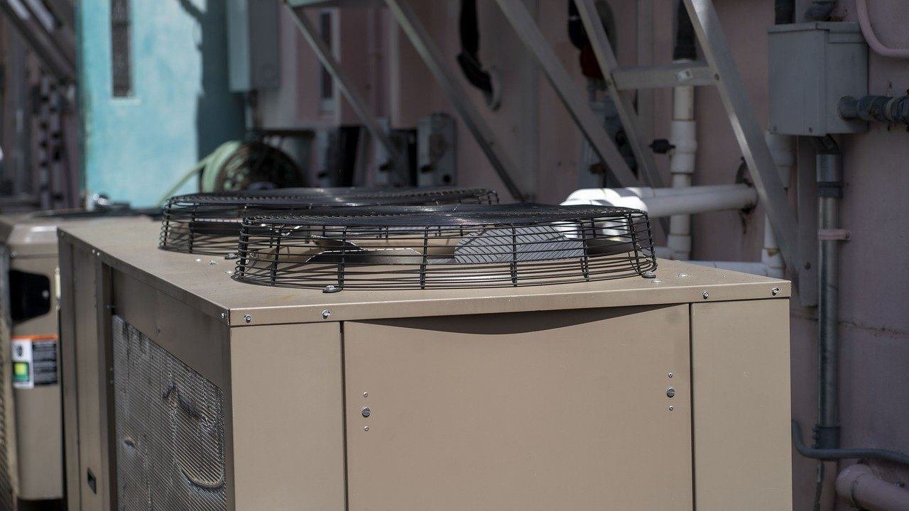 Packaged rooftop unit installed on a commercial building
